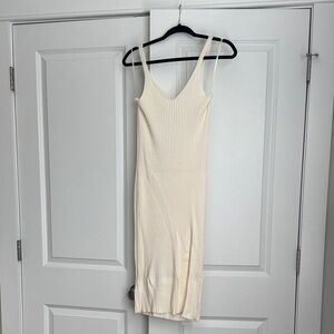 Elegant Cream Midi Dress